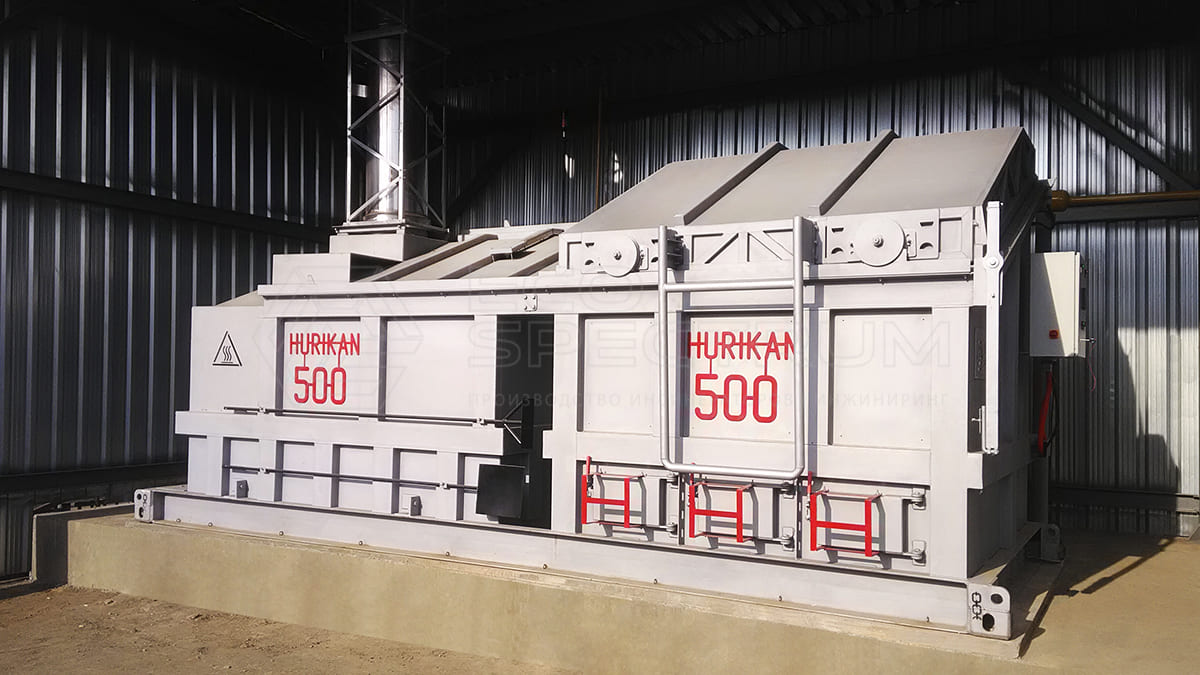Incinerators of the HURIKAN 500 series