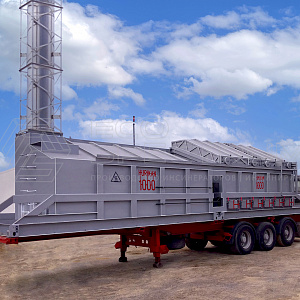 Mobile incinerator HURIKAN 1000