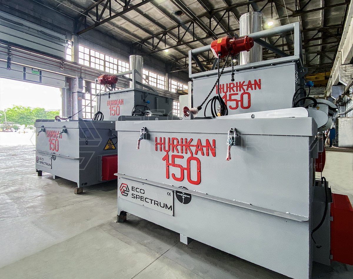 Incinerators of the HURIKAN 150 series