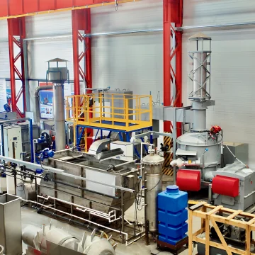 Integrated supply to Kazakhstan: Eco Spectrum shipped an incinerator in conjunction with a gasification unit and a flotation unit.